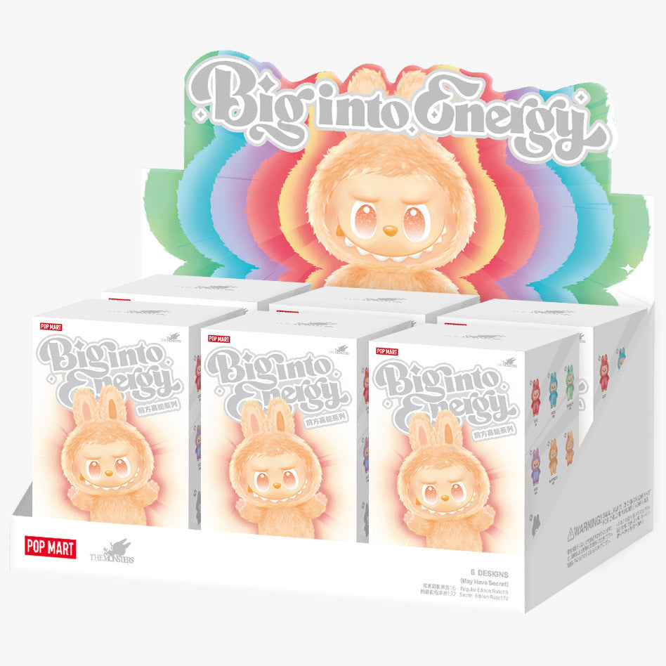 [In Stock] POPMART Big into Energy Series-Vinyl Plush Pendant Blind Box Labubu